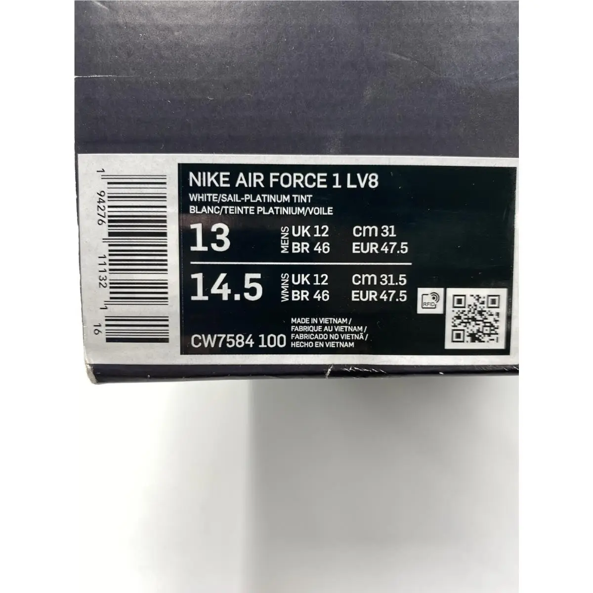 Nike shoes - Nike Air Force 1 - Air Force - CW7584 100 - White/Sail-Platinum Tint (UPC: 194276111321) 5