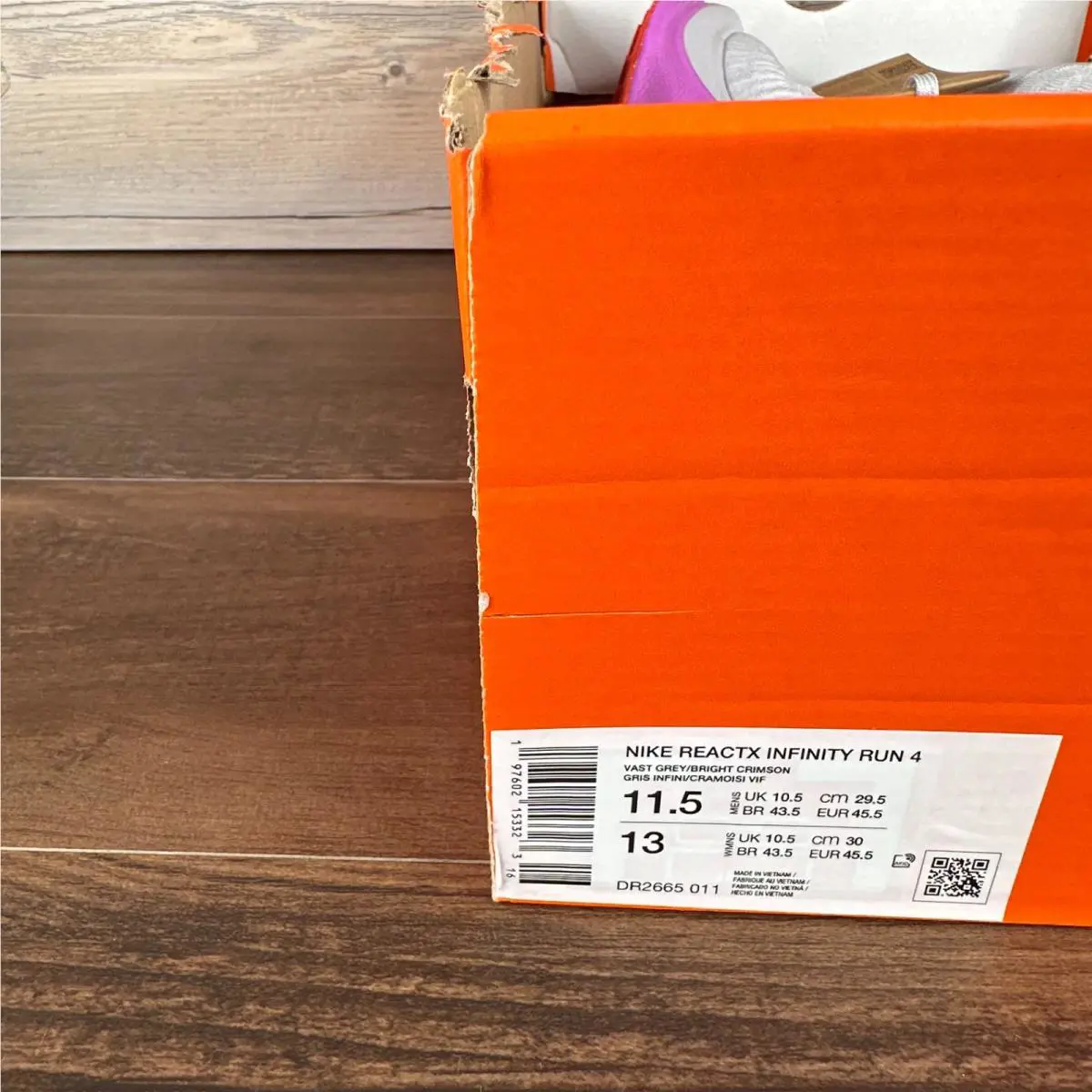 Nike shoes - Nike ReactX Infinity Run 4 - DR2665-011 - Gray 7