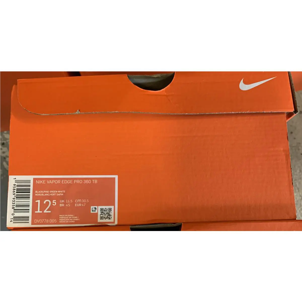 Nike shoes - Nike Vapor Edge Pro 360 - DV0778-005 - Pine Green-White-Black (UPC: 0195869933580) 5