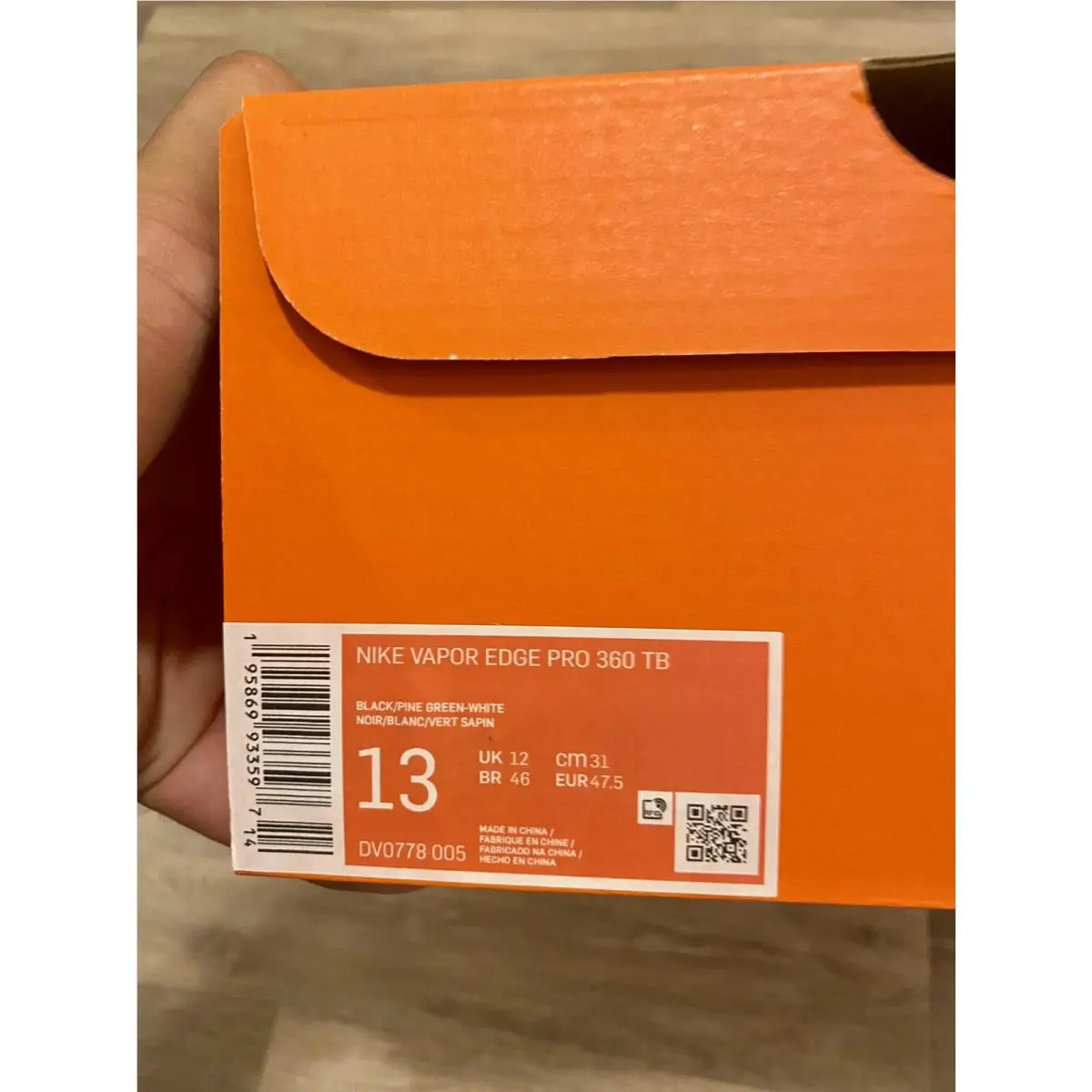 Nike shoes - Nike Vapor Edge Pro 360 - DV0778-005 - Pine Green-White-Black (UPC: 195869933597) 10