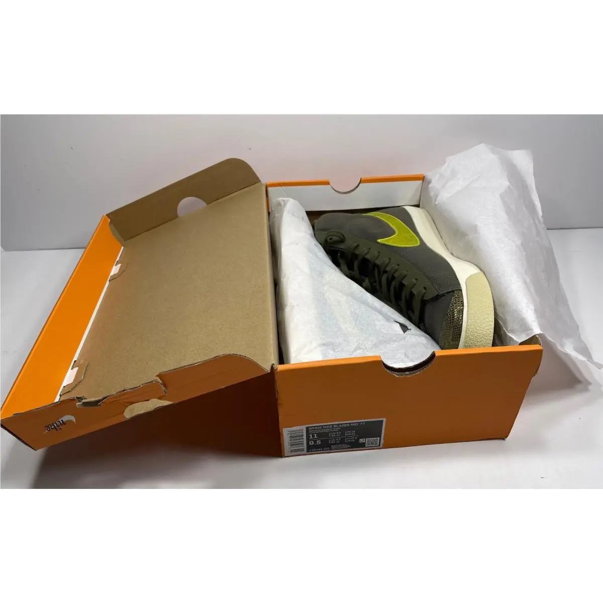 Nike shoes - Nike Sb Blazer - Blazer - CZ0462-200 - MEDIUM OLIVE/LEMON VENOM 8