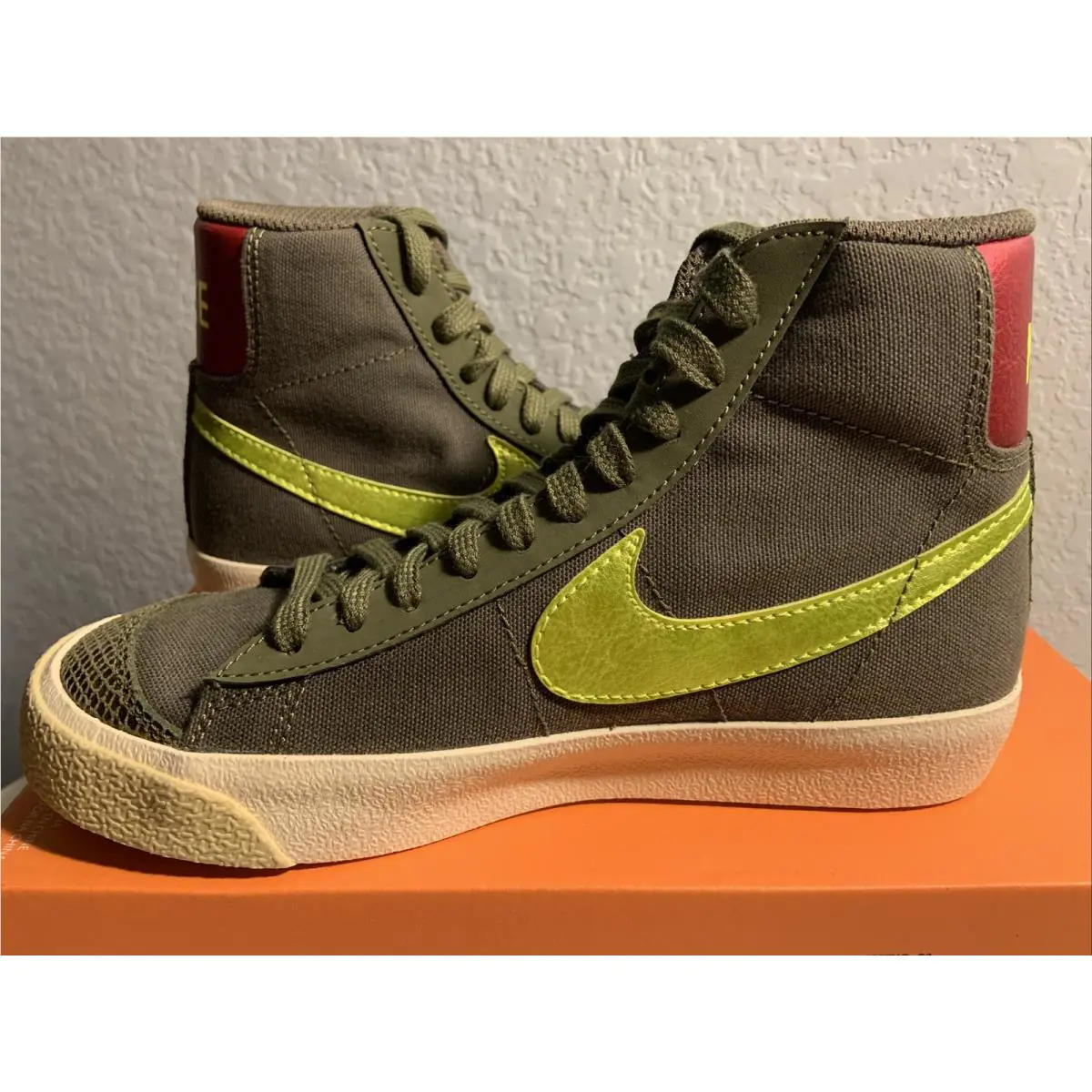 Nike shoes - Nike Sb Blazer - Blazer - CZ0462-200 - MEDIUM OLIVE/LEMON VENOM 1