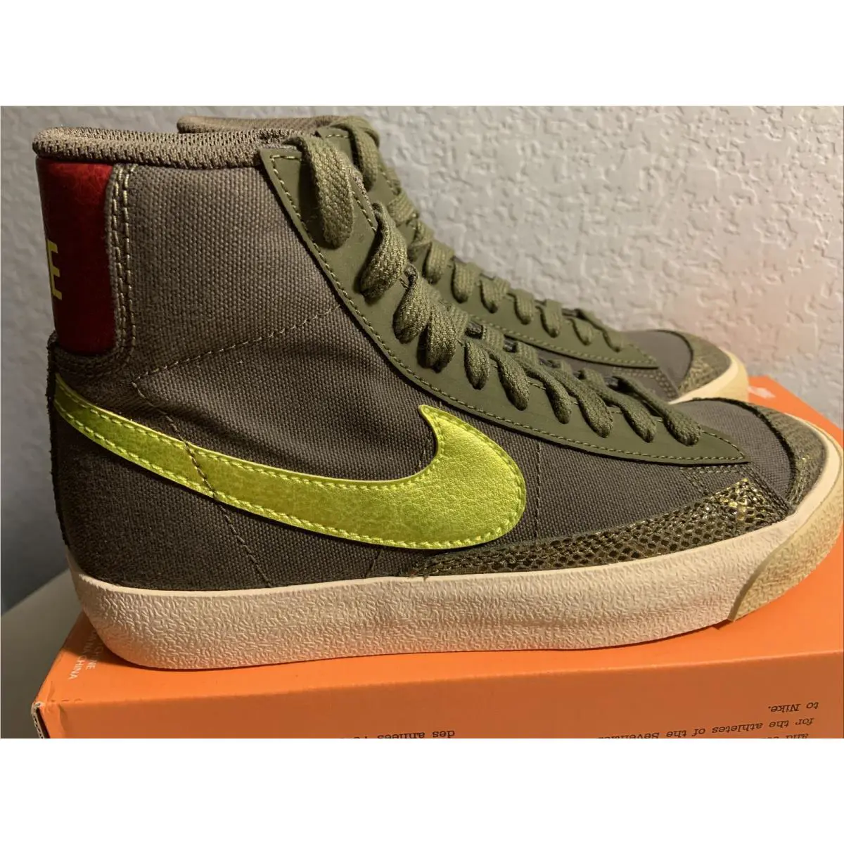 Nike shoes - Nike Sb Blazer - Blazer - CZ0462-200 - MEDIUM OLIVE/LEMON VENOM 2