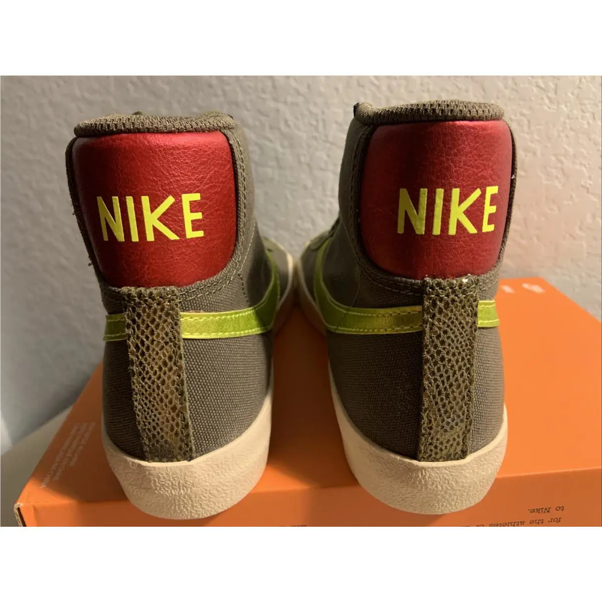 Nike shoes - Nike Sb Blazer - Blazer - CZ0462-200 - MEDIUM OLIVE/LEMON VENOM 4