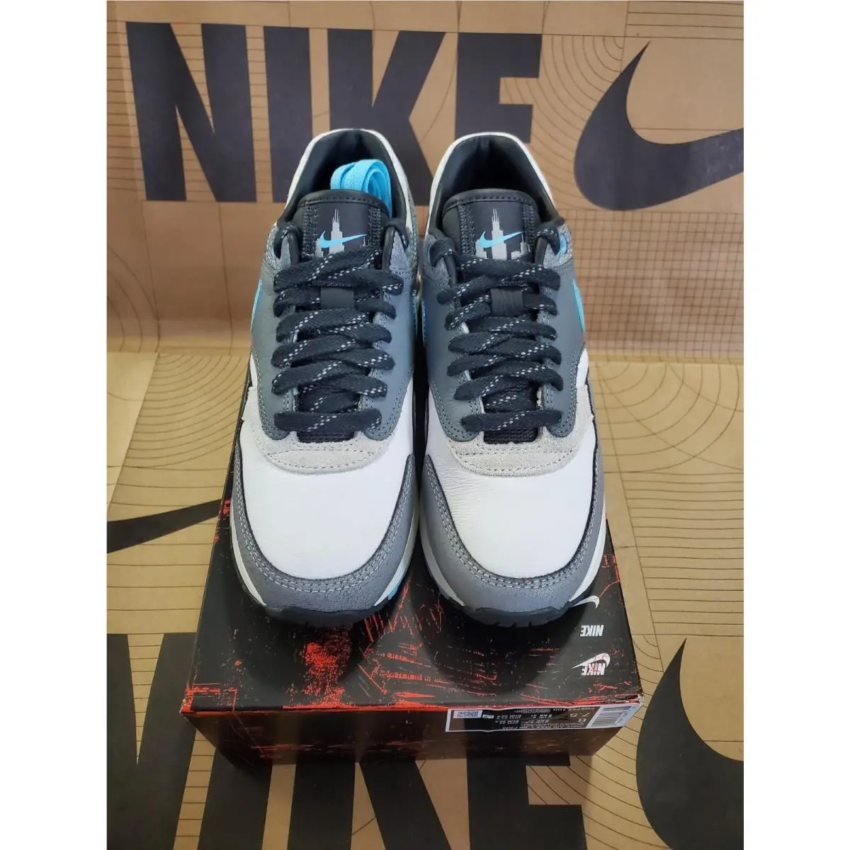 Nike shoes - Nike Air Max 1 - Air Max - FQ8742-100 - White/Blue Chill-Cool Grey 1
