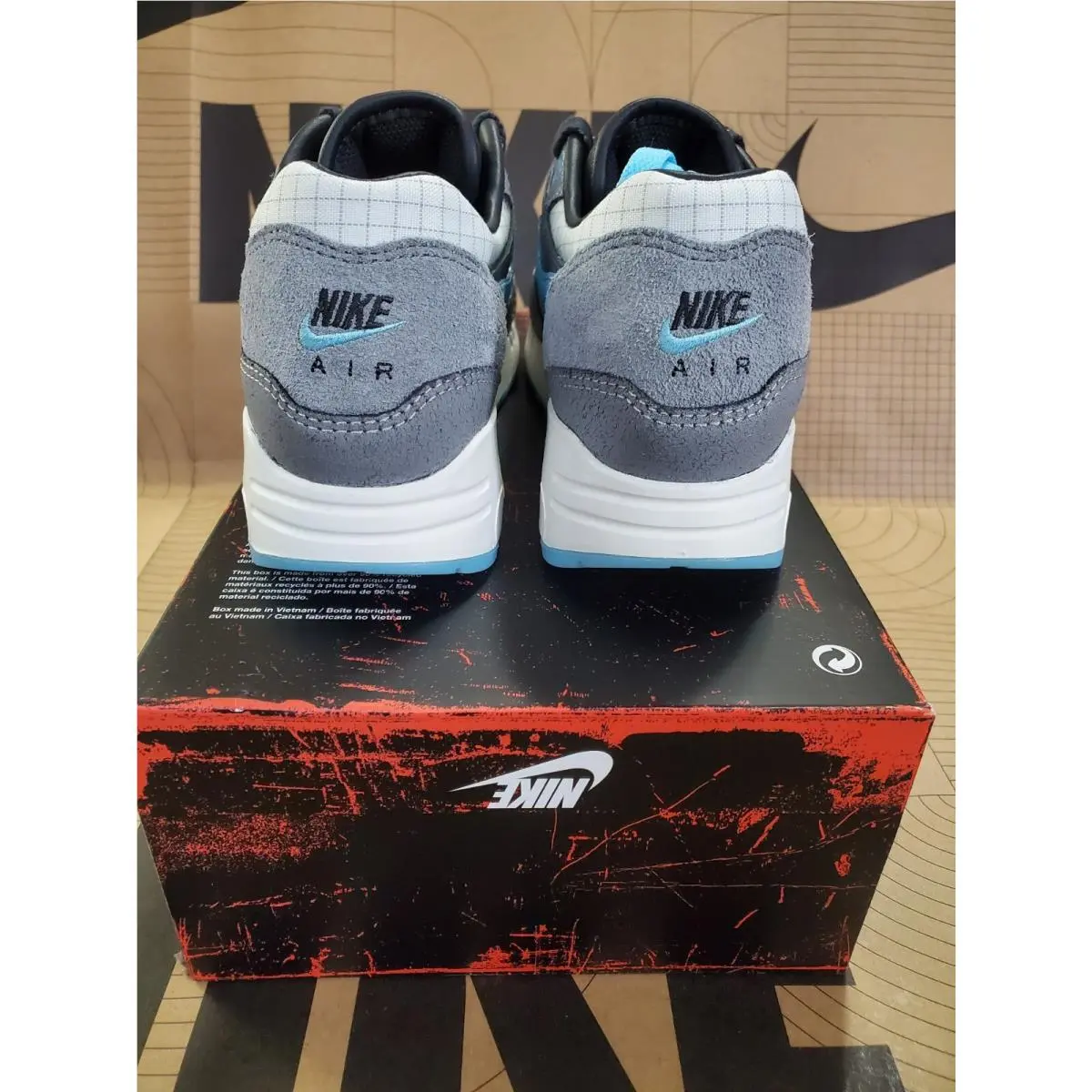 Nike shoes - Nike Air Max 1 - Air Max - FQ8742-100 - White/Blue Chill-Cool Grey 2