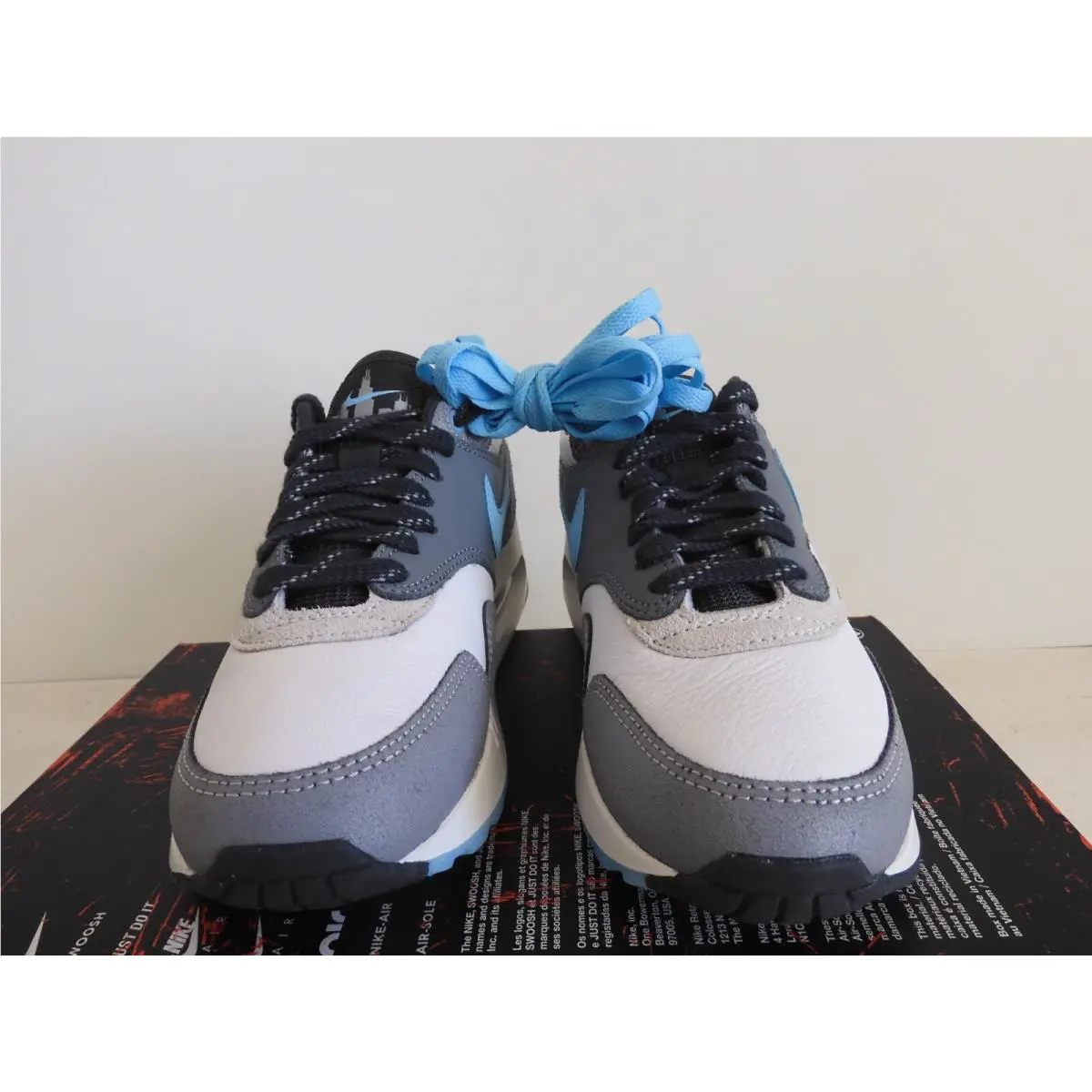 Nike shoes - Nike Air Max 1 - Air Max - FQ8742-100 - White/Blue Chill-Cool Grey 1