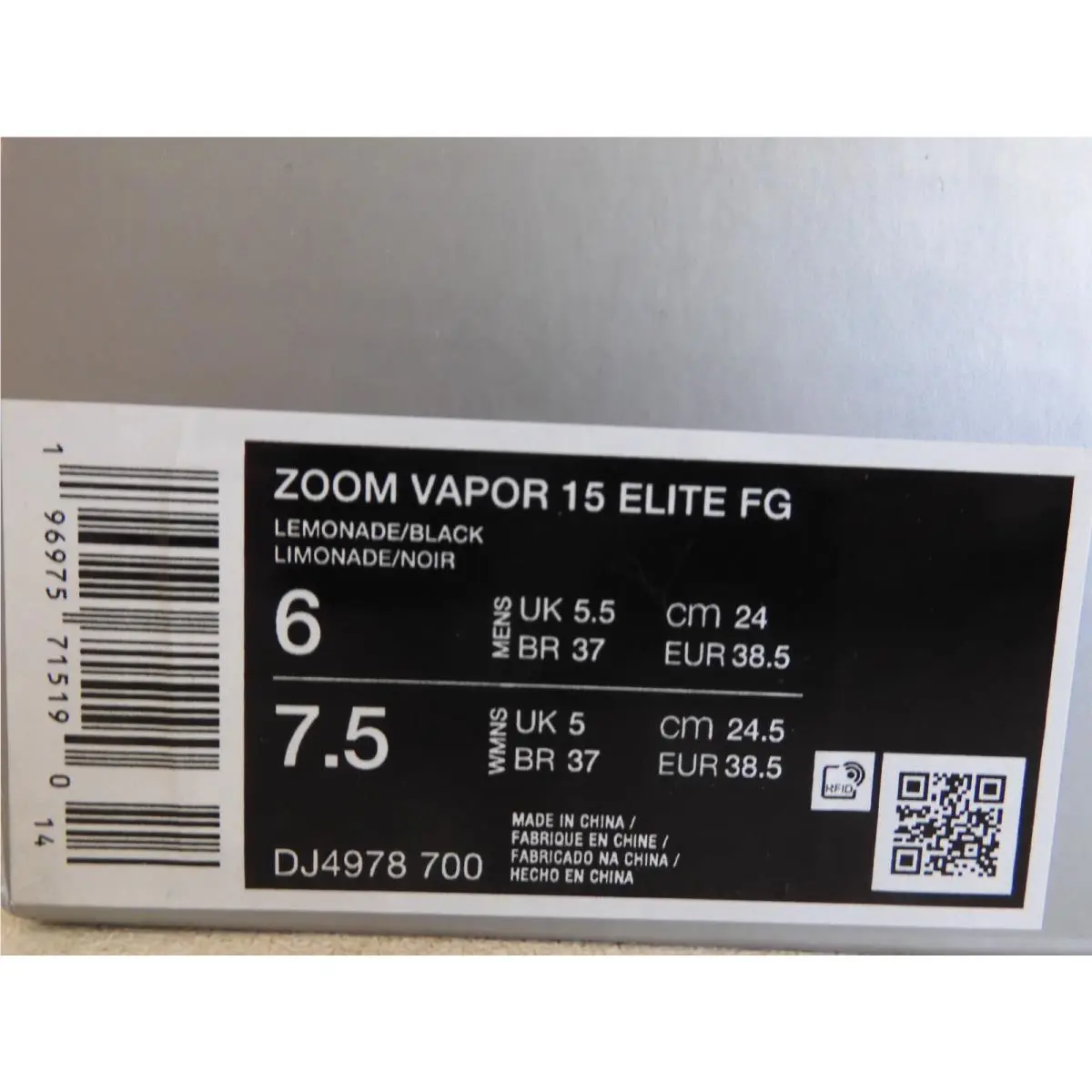 Nike shoes - Nike Mercurial Vapor - Mercurial Vapor - DJ4978-700 - Yellow (UPC: 196975715190) 5