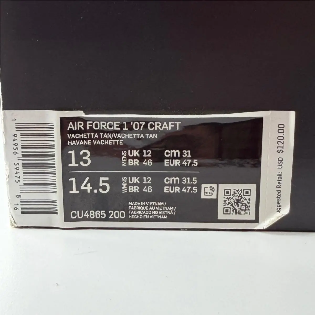 Nike shoes - Nike Air Force 1 `07 Craft - CU4865-200 - Brown 6