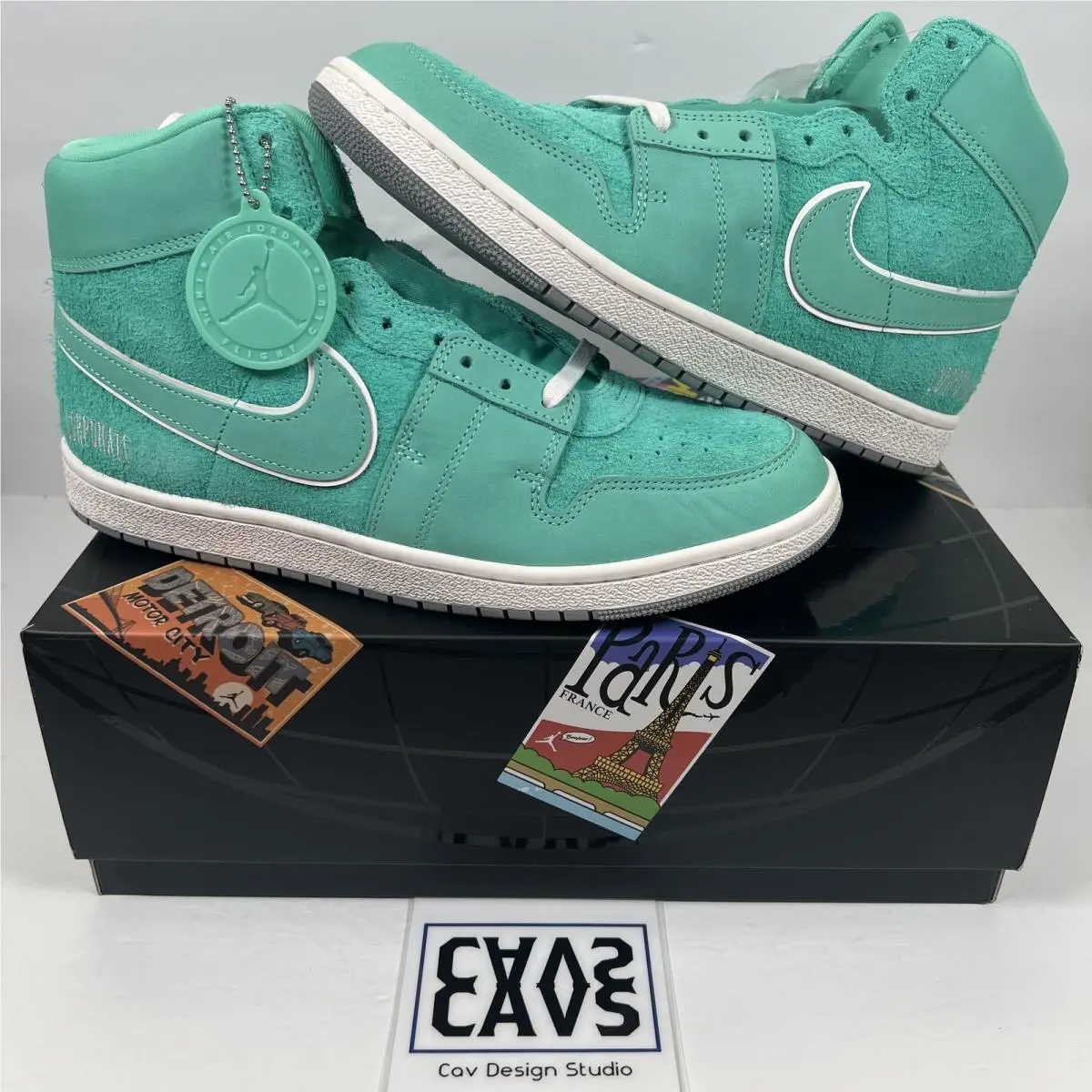 Jordan Air Ship PE SP x Corporate Got `em Mid Light Menta - Men`s Size 12