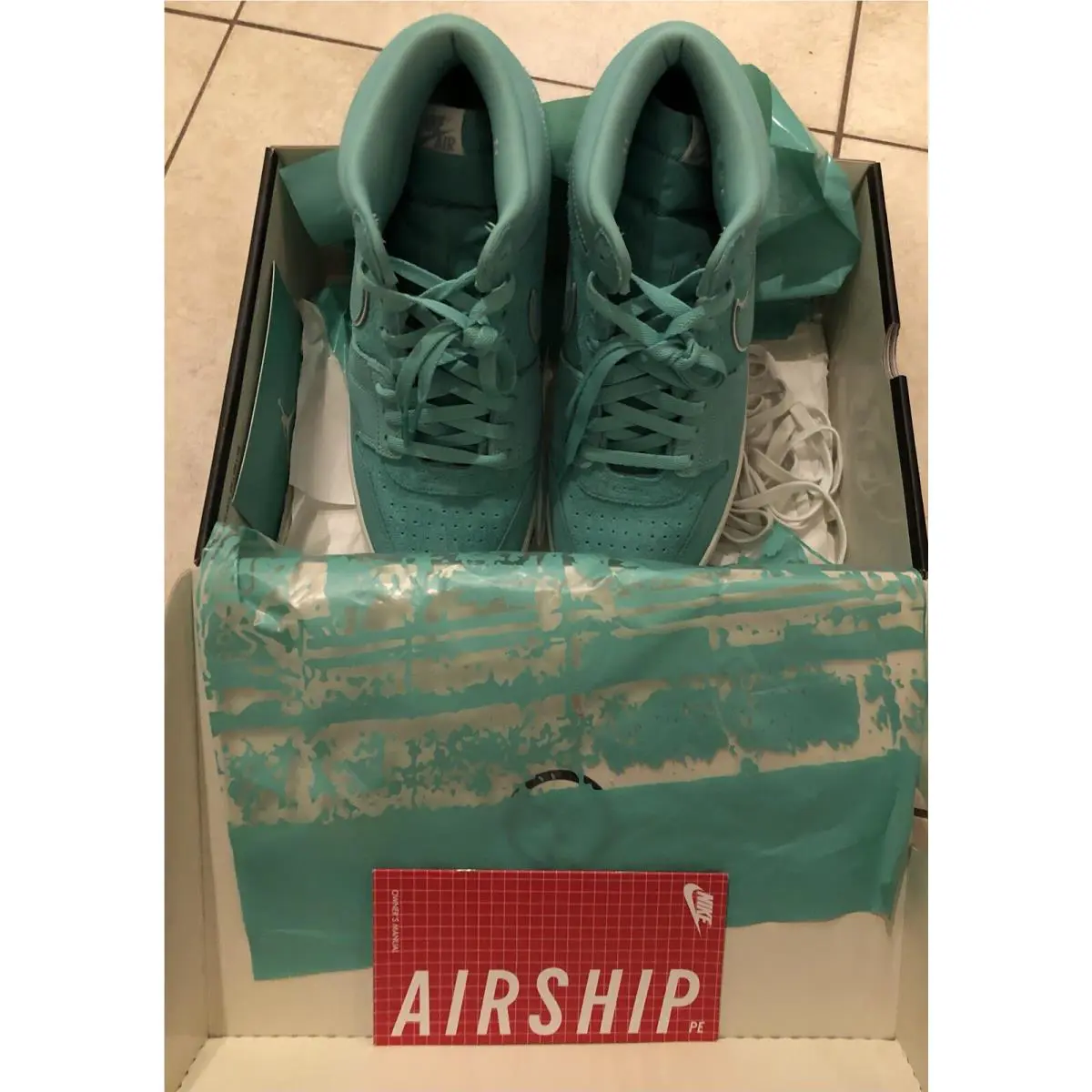 Nike shoes - PE - FJ2384-301 - Light Menta/Metallic Silver 1