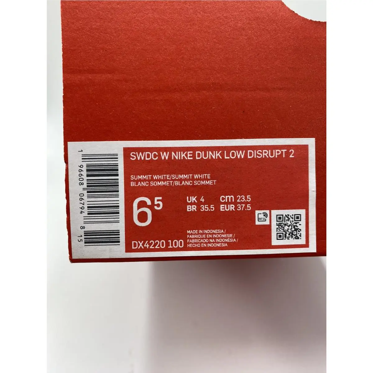 Nike shoes - Nike Dunk Low Disrupt - Dunk Low Disrupt - DX4220 100 - Summit White (UPC: 196608067948) 6