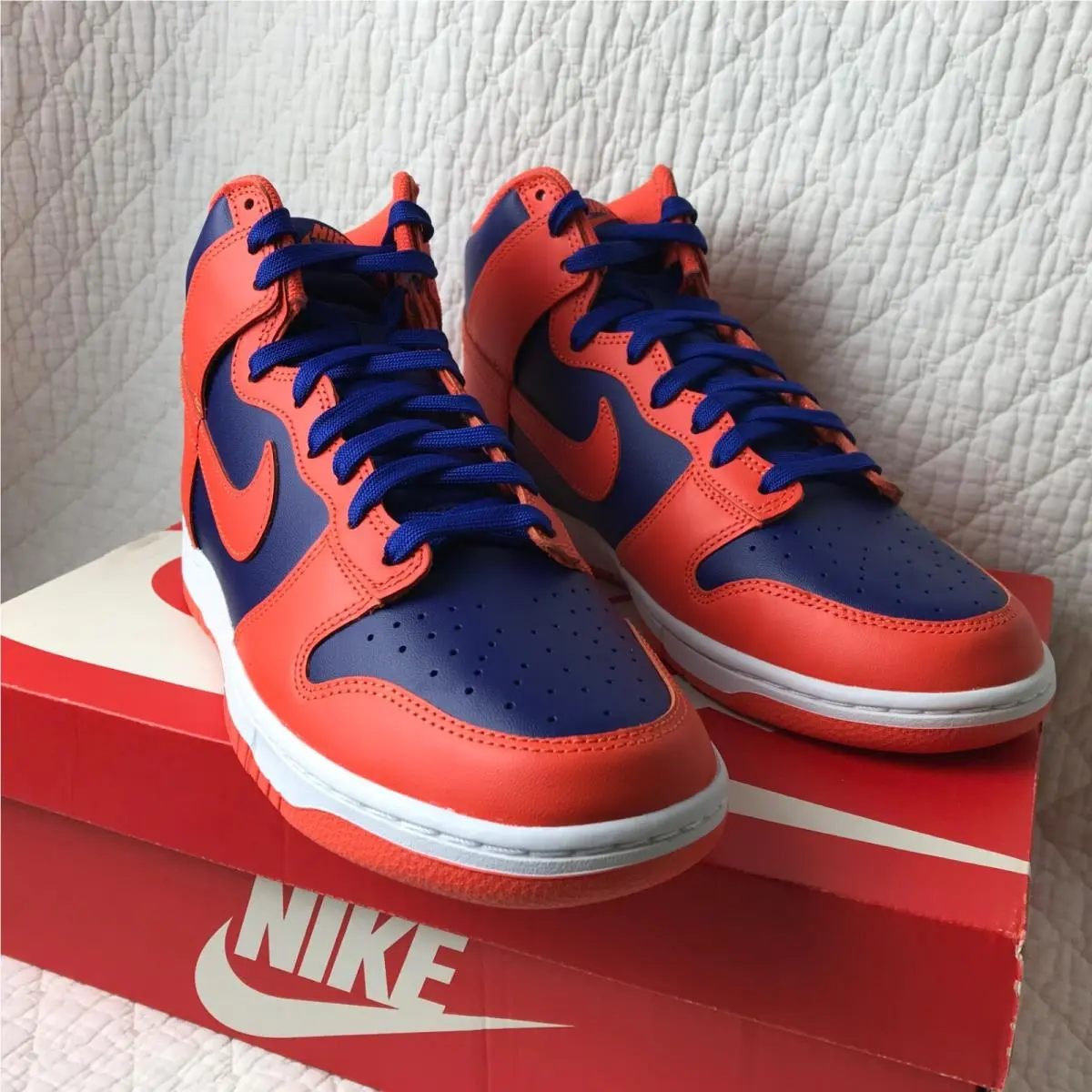 Nike shoes - Nike Dunk High - Dunk High - DD1399-800 - Orange/Orange Deep Royal Blue 8