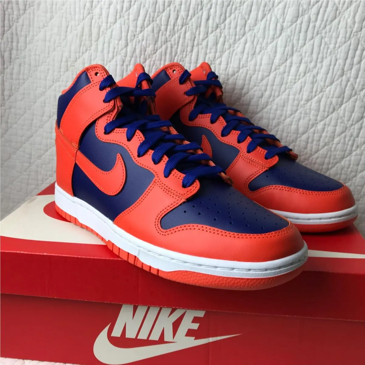 Nike shoes - Nike Dunk High - Dunk High - DD1399-800 - Orange/Orange Deep Royal Blue 7
