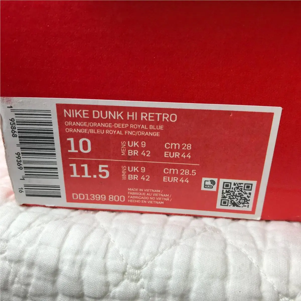 Nike shoes - Nike Dunk High - Dunk High - DD1399-800 - Orange/Orange Deep Royal Blue 10