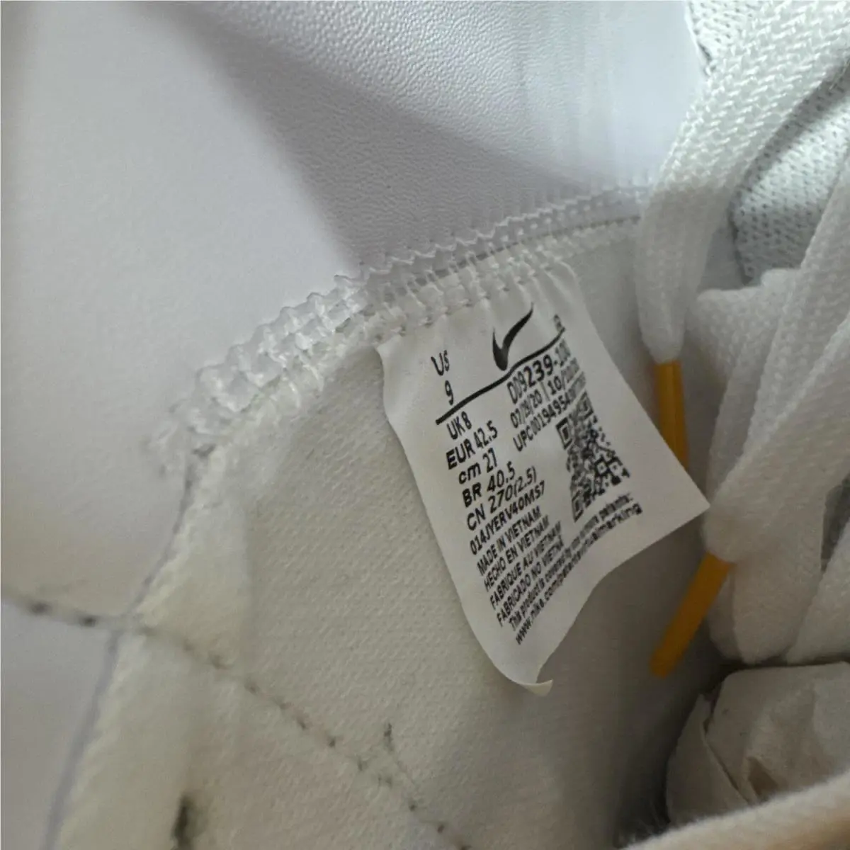 Nike shoes - Nike Blazer `77 Vintage - Blazer Vintage - DD9239-100 - White, Manufacturer: White/Stadium Green/Team Orange/University Gold (UPC: 0194954387765) 13