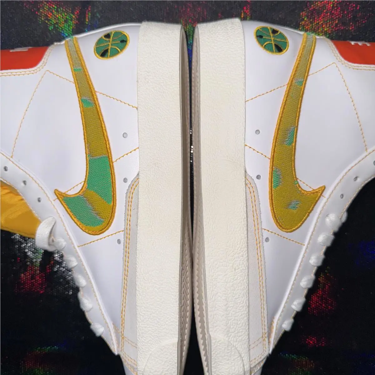 Nike shoes - Nike Blazer `77 Vintage - Blazer Vintage - DD9239-100 - White, Manufacturer: White/Stadium Green/Team Orange/University Gold (UPC: 0194954387765) 9