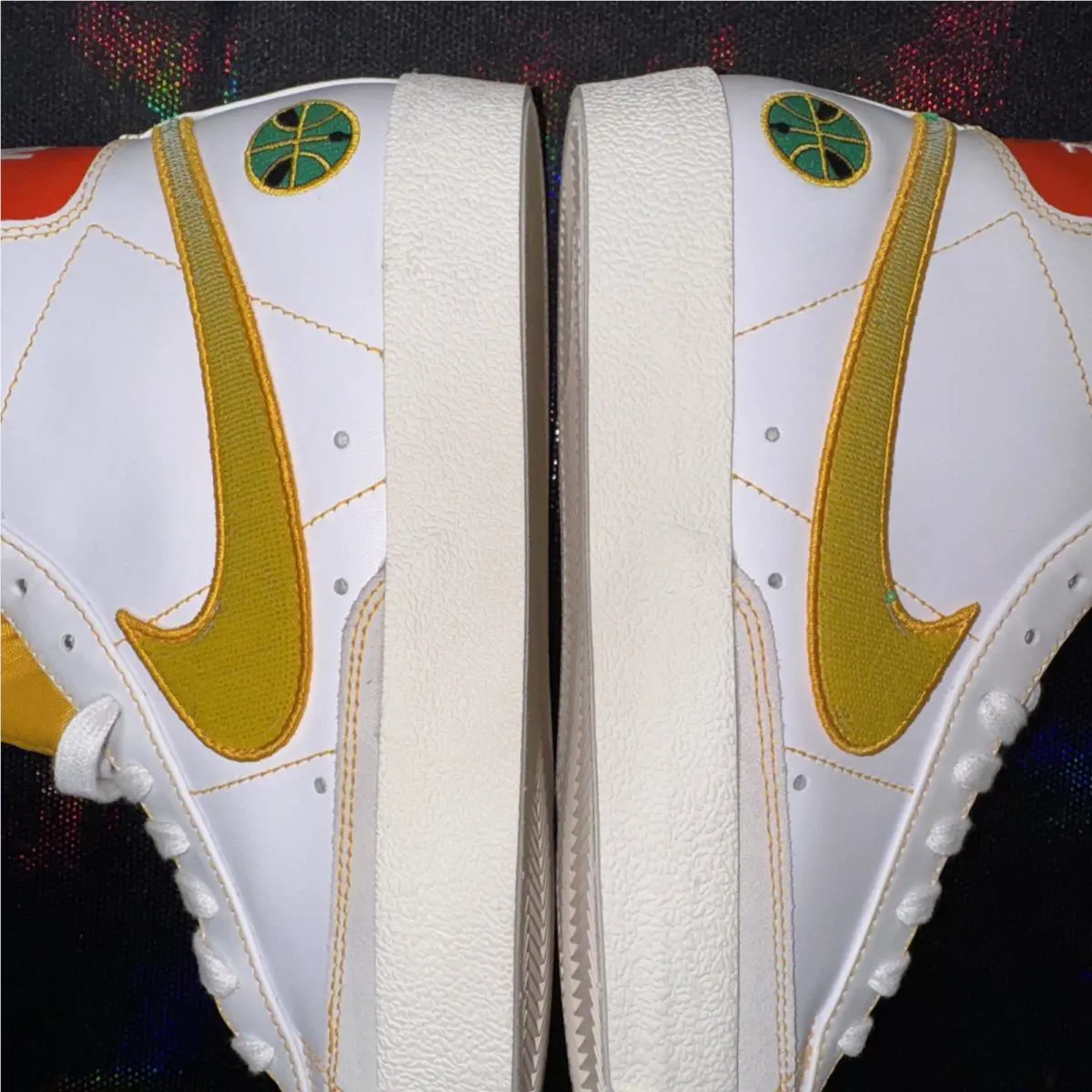Nike shoes - Nike Blazer `77 Vintage - Blazer Vintage - DD9239-100 - White, Manufacturer: White/Stadium Green/Team Orange/University Gold (UPC: 0194954387765) 10
