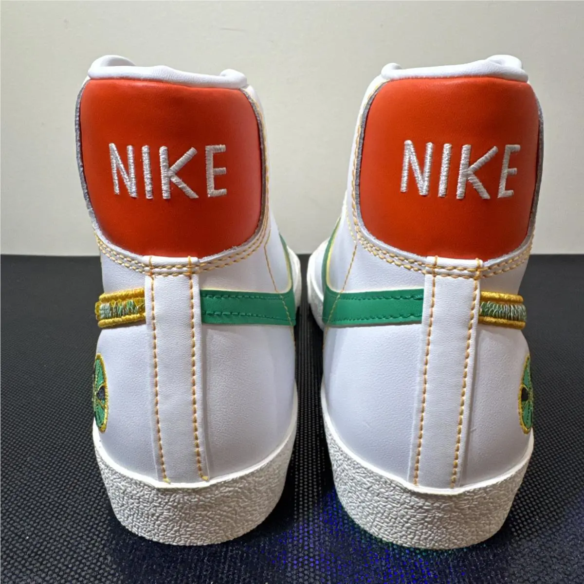 Nike shoes - Nike Blazer `77 Vintage - Blazer Vintage - DD9239-100 - White, Manufacturer: White/Stadium Green/Team Orange/University Gold (UPC: 0194954387765) 3