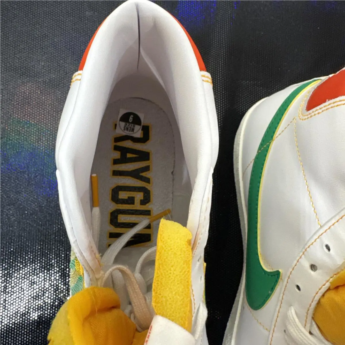 Nike shoes - Nike Blazer `77 Vintage - Blazer Vintage - DD9239-100 - White, Manufacturer: White/Stadium Green/Team Orange/University Gold (UPC: 0194954387765) 6