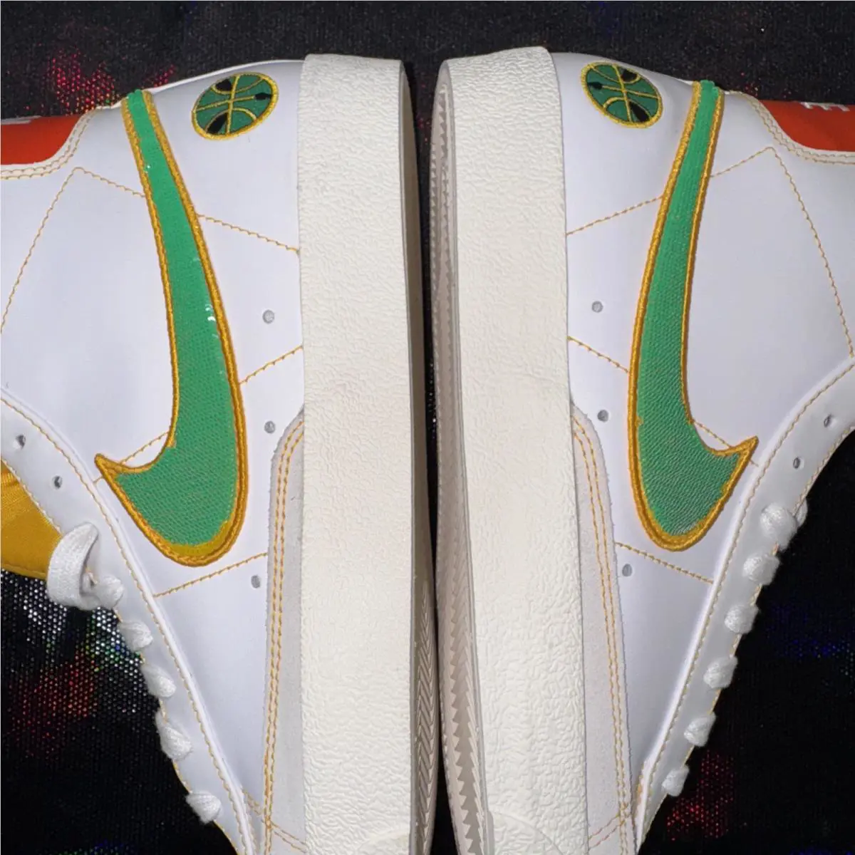Nike shoes - Nike Blazer `77 Vintage - Blazer Vintage - DD9239-100 - White, Manufacturer: White/Stadium Green/Team Orange/University Gold (UPC: 0194954387765) 7