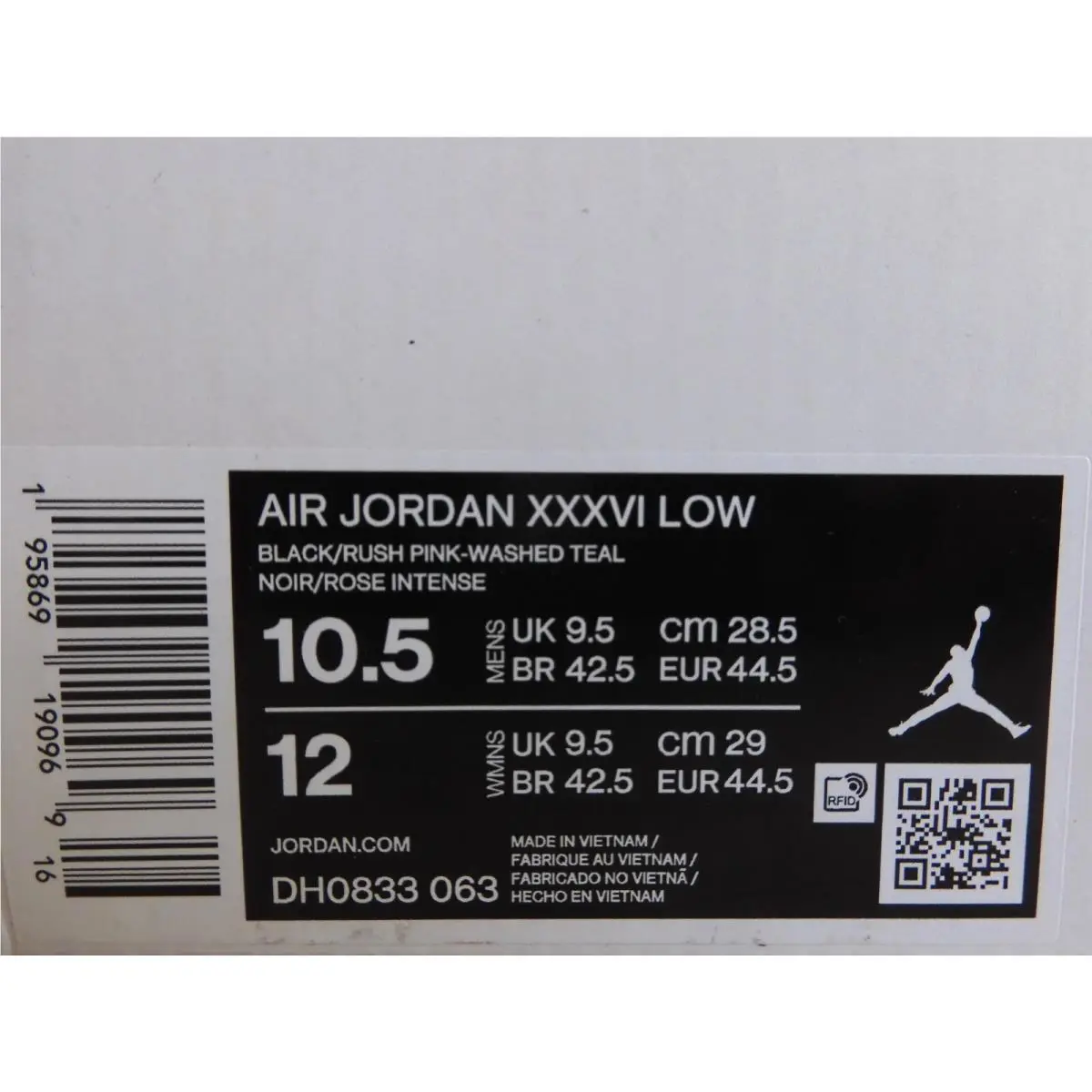 Nike shoes - Air Jordan 36 - Air - DH0833-063 - Multicolor (UPC: 195869190969) 3