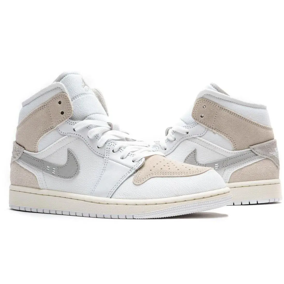 Nike shoes - Air Jordan 1 Mid SE - DM9652-120 - Beige, Manufacturer: WHITE/LIGHT OREWOOD BROWN/TECH GREY/SAIL 0