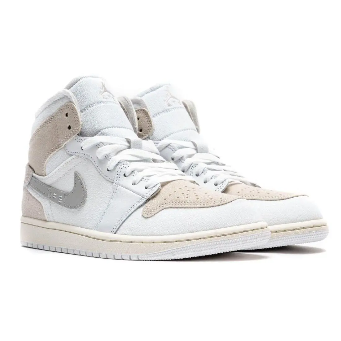 Nike shoes - Air Jordan 1 Mid SE - DM9652-120 - Beige, Manufacturer: WHITE/LIGHT OREWOOD BROWN/TECH GREY/SAIL 1