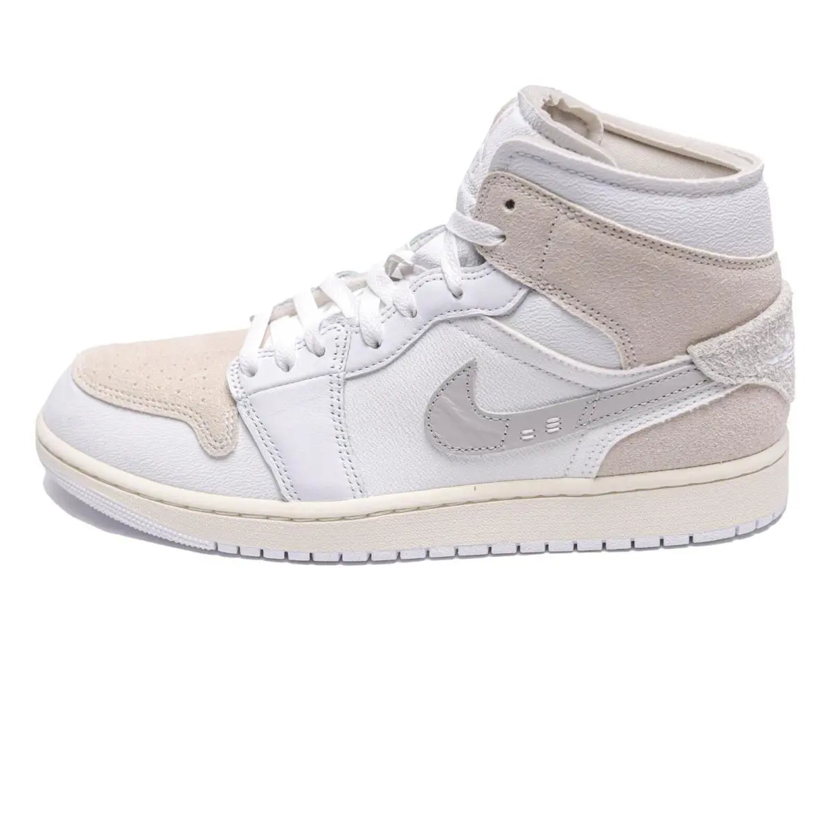 Nike shoes - Air Jordan 1 Mid SE - DM9652-120 - Beige, Manufacturer: WHITE/LIGHT OREWOOD BROWN/TECH GREY/SAIL 3
