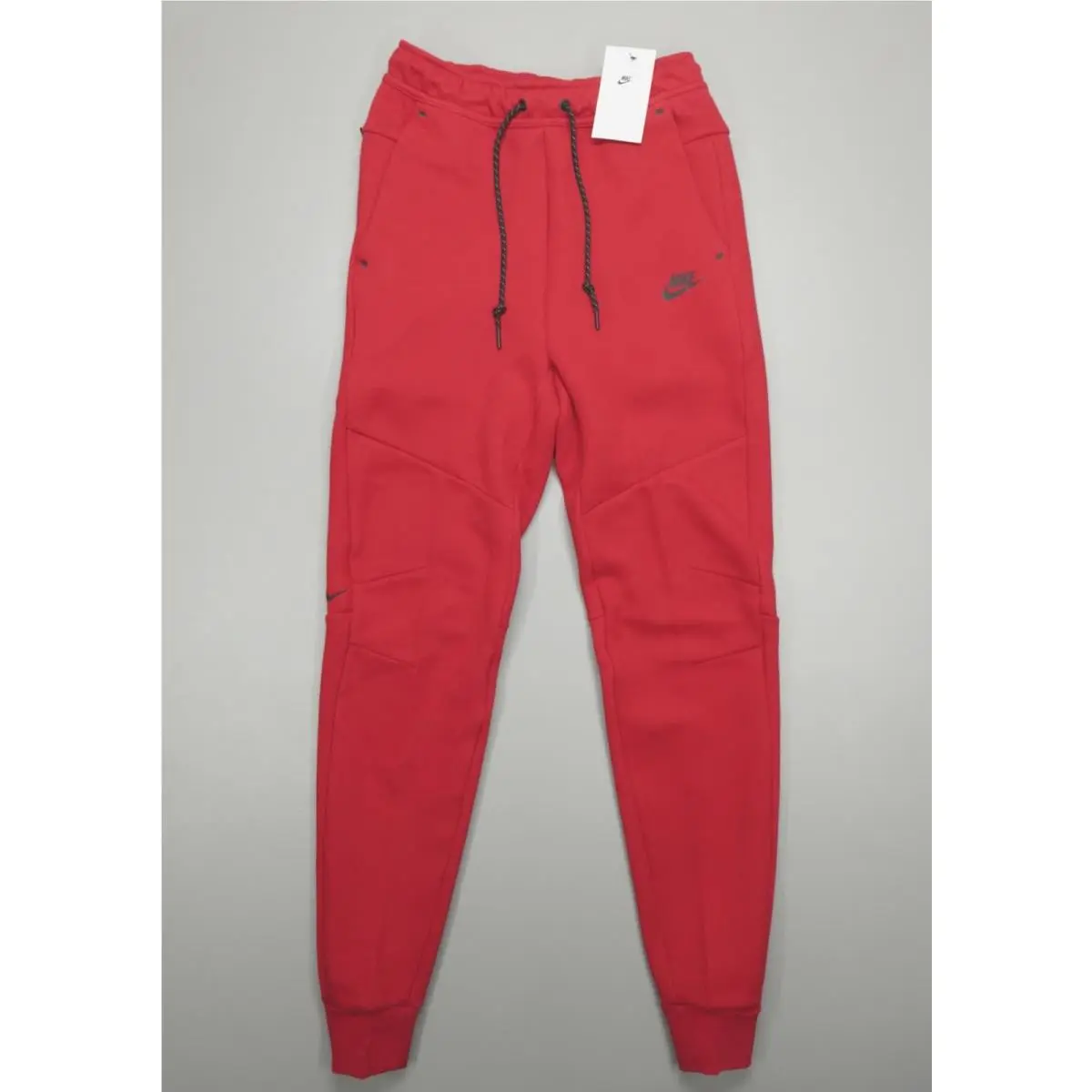 Nike Sportswear Tech Fleece Joggers Pants Men`s Size S-tall Red Black HV0959-687