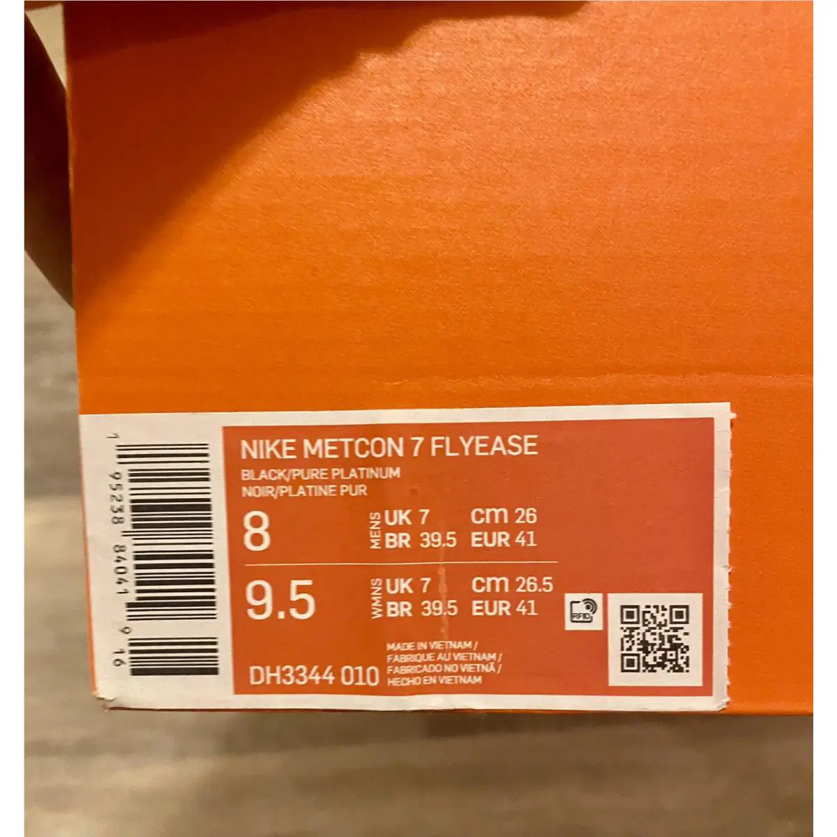 Nike shoes - Nike Metcon 7 Flyease - Metcon Flyease - DH3344-010 - Black-Pure Platinum (UPC: 195238840419) 9