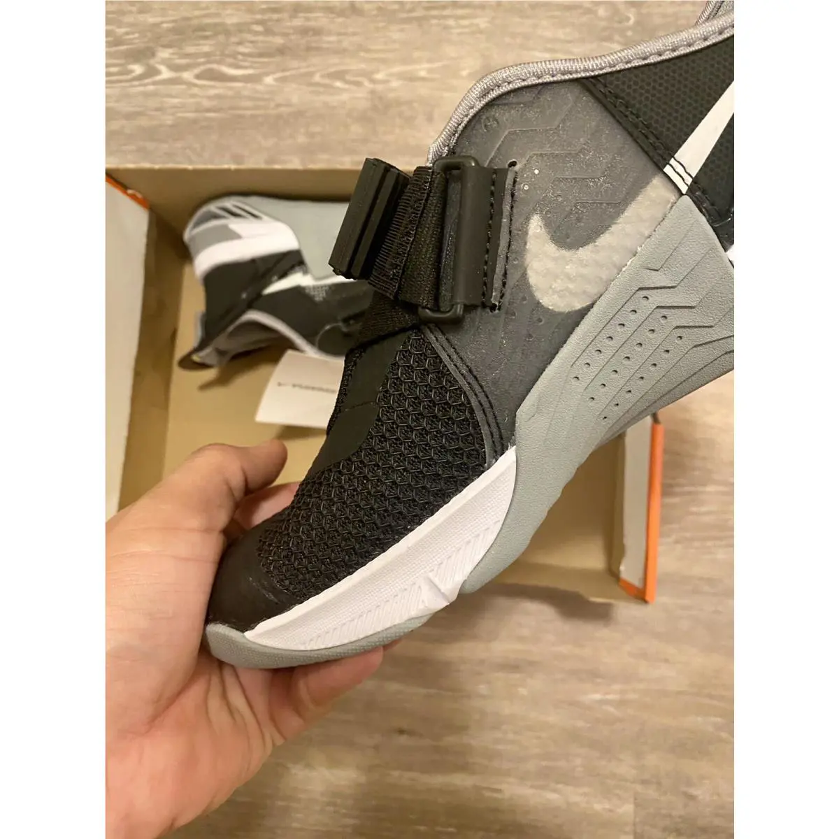 Nike shoes - Nike Metcon 7 Flyease - Metcon Flyease - DH3344-010 - Black-Pure Platinum (UPC: 195238840419) 2