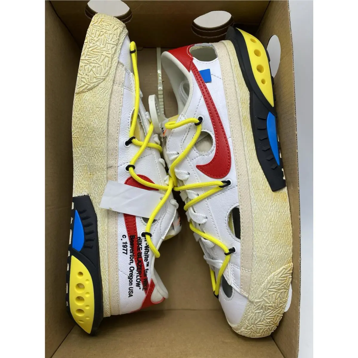Nike shoes - Nike Blazer - Blazer - DH7863 100 - White/University Red (UPC: 195238104931) 5