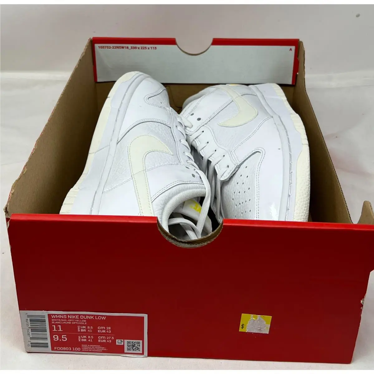 Nike shoes - Nike Dunk Low - Dunk Low - FD0803 100 - White (UPC: 196155543872) 4