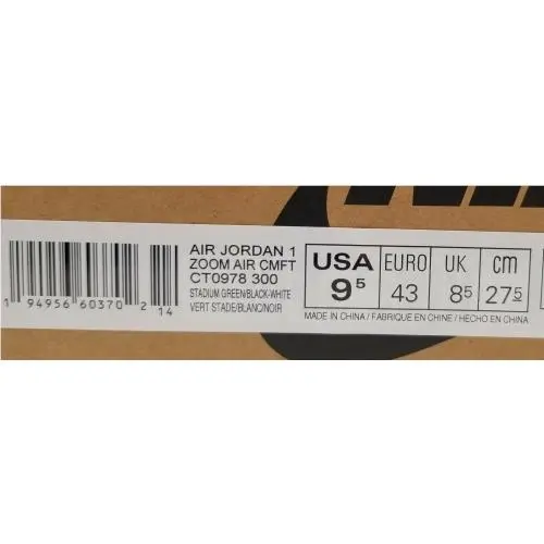 Nike shoes - Air Jordan 1 Zoom - Air Zoom - CT0978-300 - Green (UPC: 0194956603702) 9