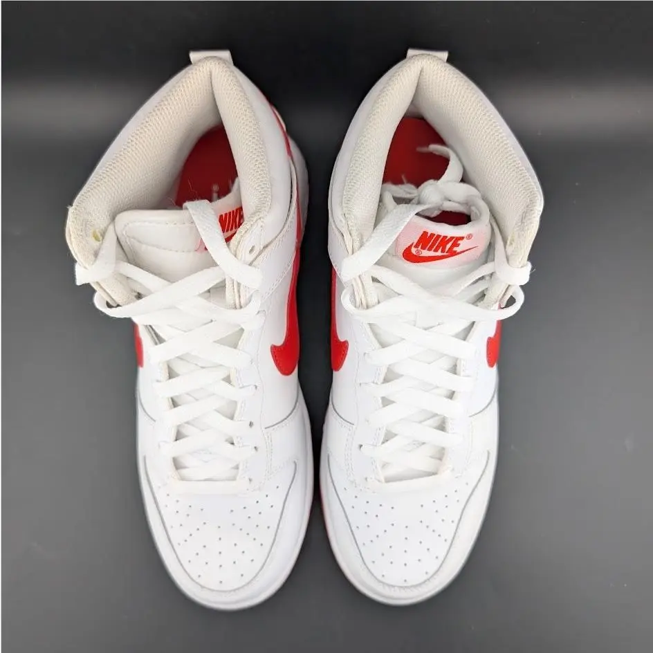 Nike shoes - Nike Dunk Hi Retro - Dunk Retro - DV0829-101 - White / Picante Red (UPC: 196155129236) 10