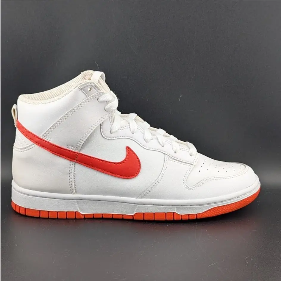 Nike shoes - Nike Dunk Hi Retro - Dunk Retro - DV0829-101 - White / Picante Red (UPC: 196155129236) 1