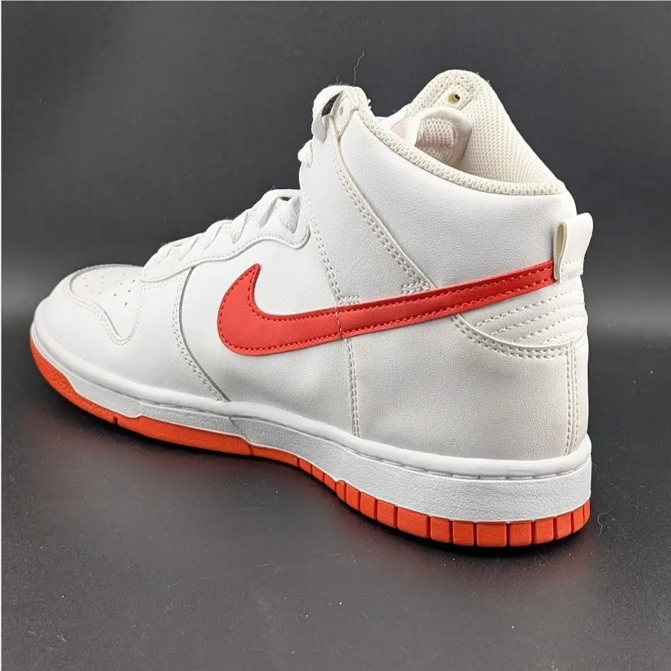 Nike shoes - Nike Dunk Hi Retro - Dunk Retro - DV0829-101 - White / Picante Red (UPC: 196155129236) 4