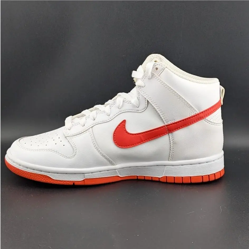Nike shoes - Nike Dunk Hi Retro - Dunk Retro - DV0829-101 - White / Picante Red (UPC: 196155129236) 5