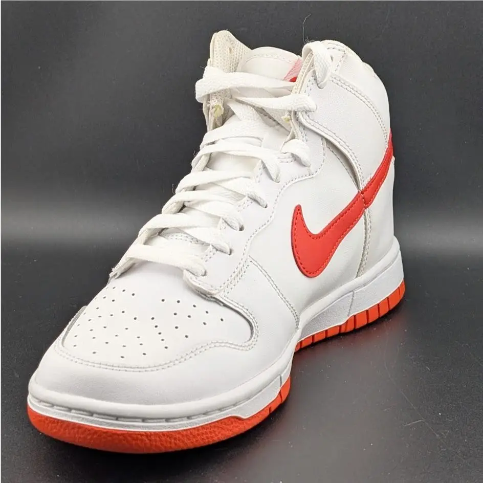 Nike shoes - Nike Dunk Hi Retro - Dunk Retro - DV0829-101 - White / Picante Red (UPC: 196155129236) 6