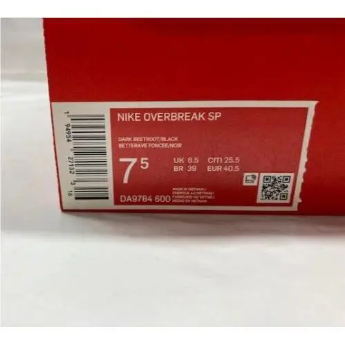 Nike shoes - Nike Overbreak SP - Overbreak - DA9784-600 - Dark Beetroot/ Black (UPC: 194954271323) 6