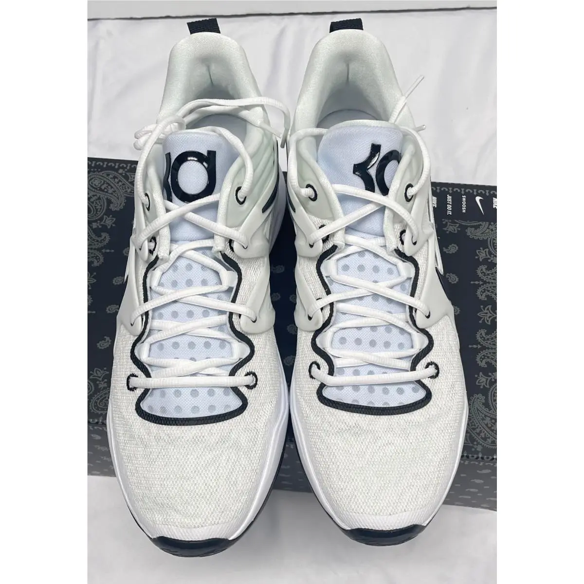 Nike shoes - Nike KD 15 - DX6648-100 - WHITE / BLACK (UPC: 196150106089) 2