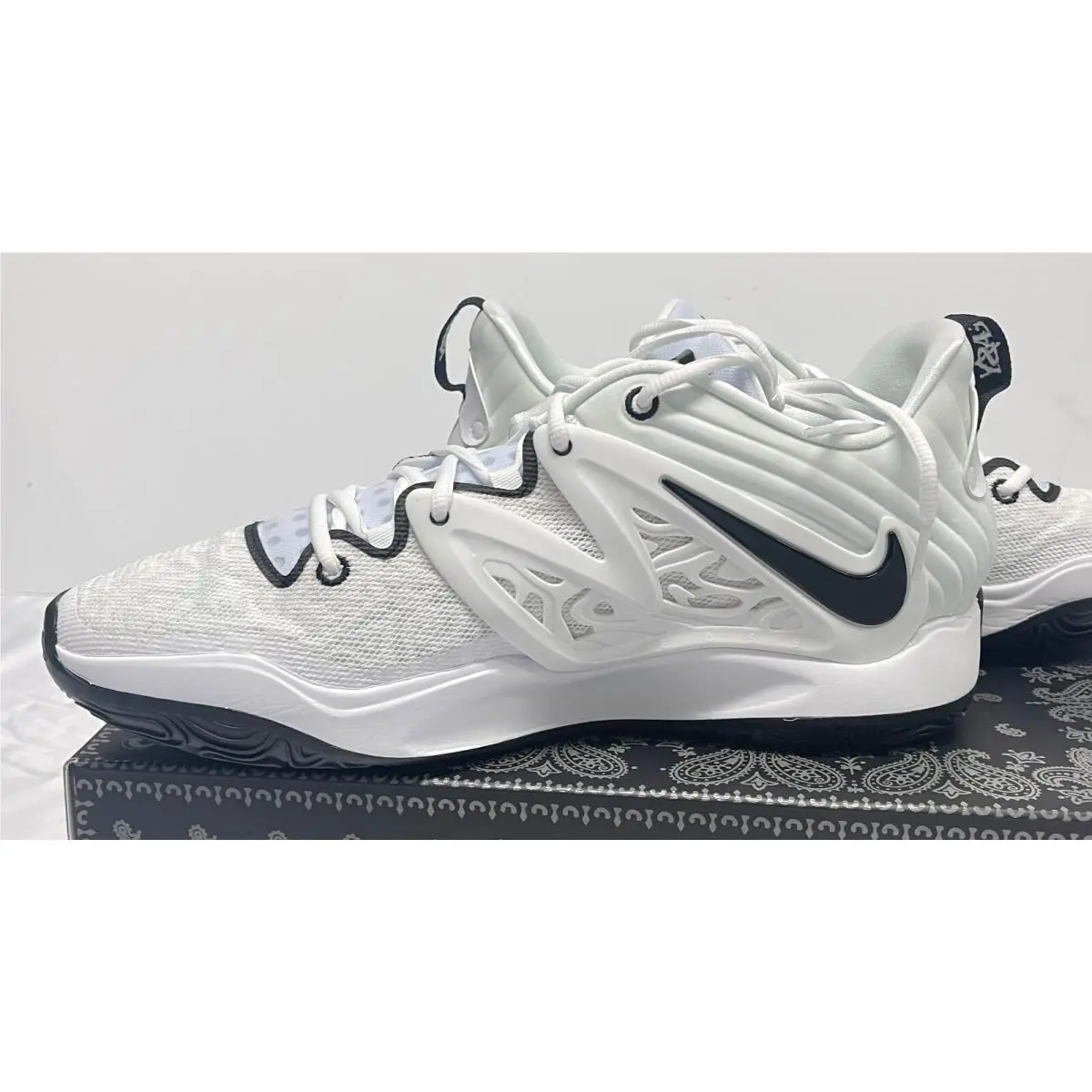 Nike shoes - Nike KD 15 - DX6648-100 - WHITE / BLACK (UPC: 196150106089) 4