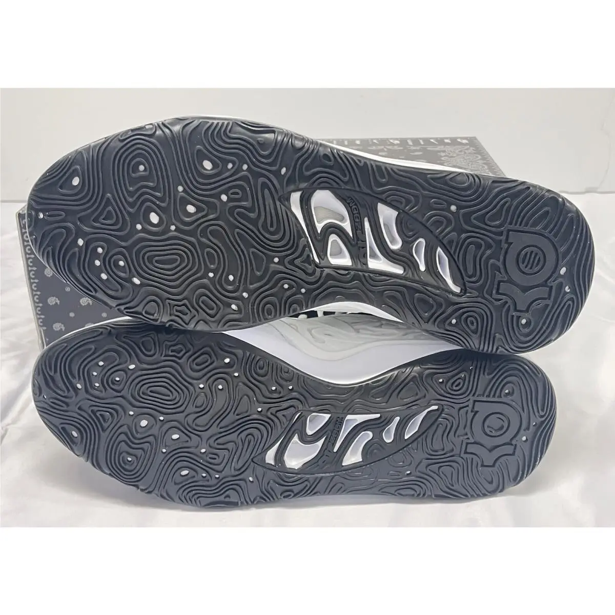 Nike shoes - Nike KD 15 - DX6648-100 - WHITE / BLACK (UPC: 196150106089) 6