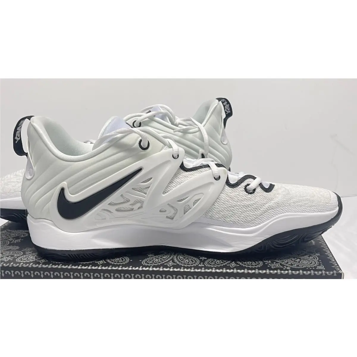 Nike shoes - Nike KD 15 - DX6648-100 - WHITE / BLACK (UPC: 196150106089) 5