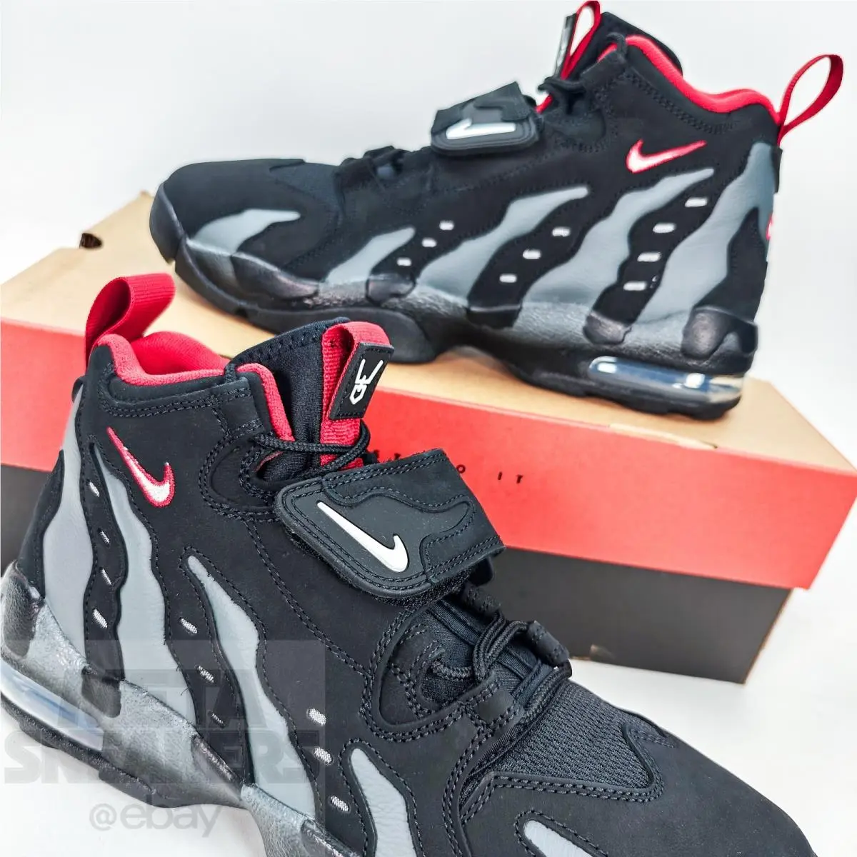 Nike shoes - Nike Air DT Max 96 - HQ3620-010 - Black/White-Team Anthracite-Metallic Silver-Fire Red 9