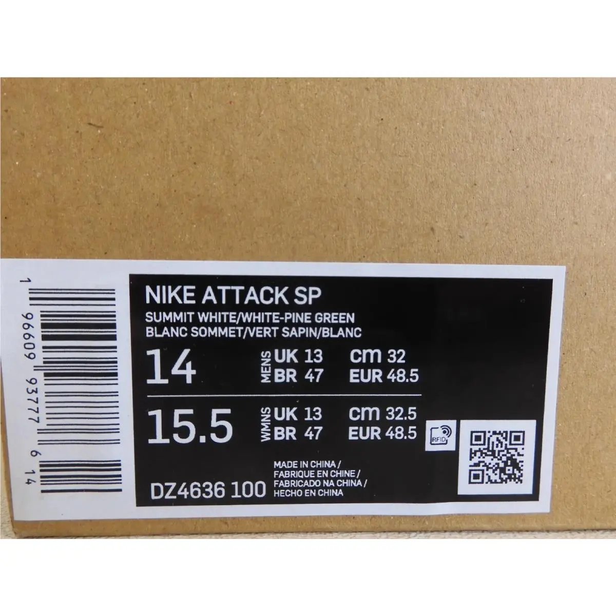 Nike shoes - NIKE ATTACK SP - ATTACK - DZ4636-100 - White (UPC: 196609937776) 4