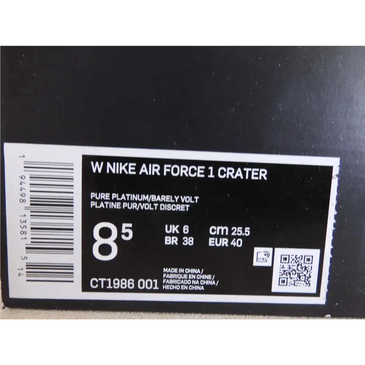 Nike shoes - Nike Air Force 1 - Air Force - CT1986-001 - Gray (UPC: 194498135815) 3