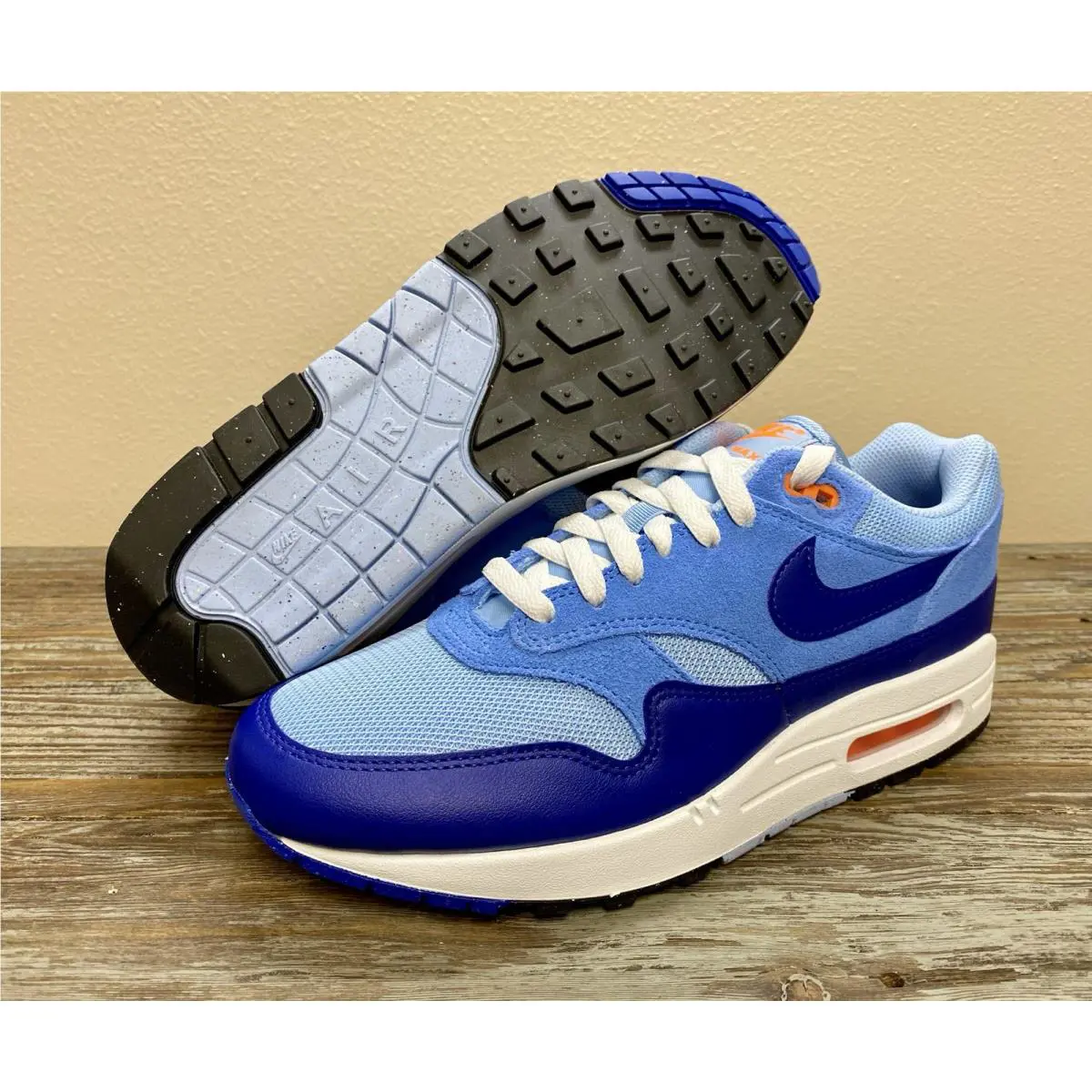 Nike shoes - Nike Air Max 1 Essential `Psychic Blue` - FZ5808-400 - Blue, Manufacturer: Psychic Blue/University Blue/Deep Royal Blue 9