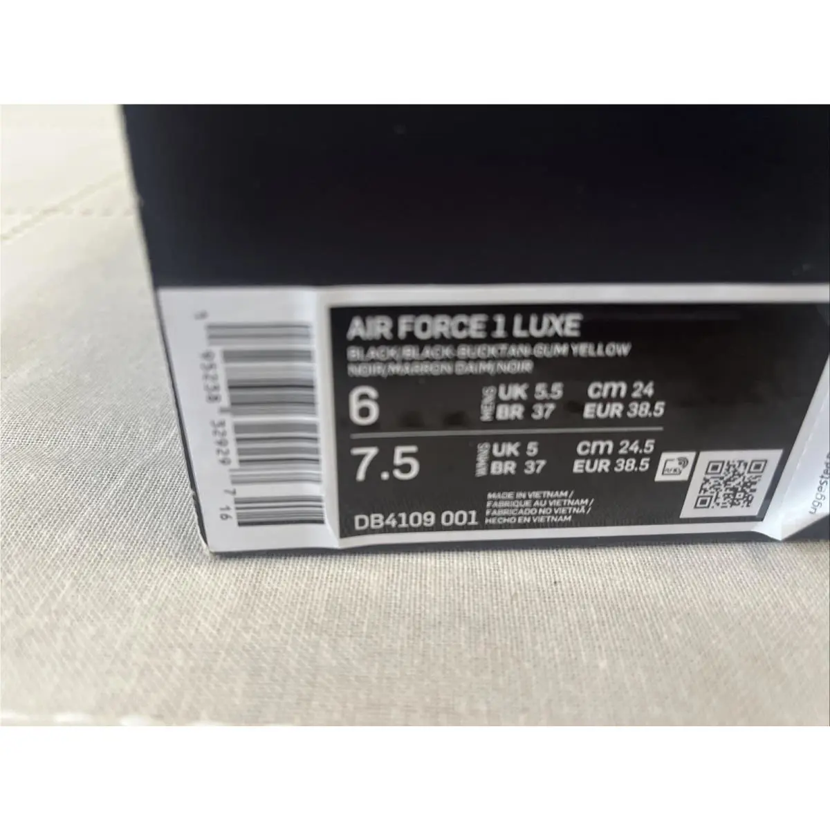 Nike shoes - Nike Air Force 1 Luxe - DB4109-001 - Black 9